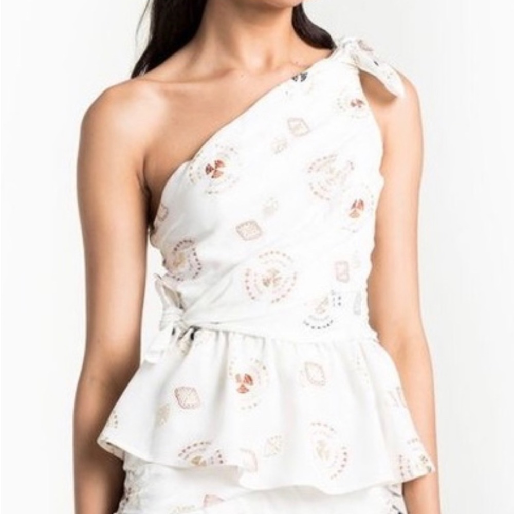 A.L.C. Soraya Mayan One Shoulder Top